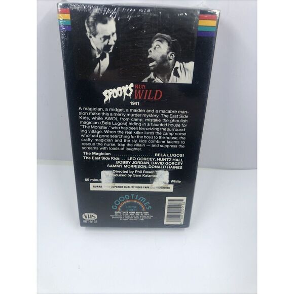 Bela Lugosi & The East Side Kids Spooks Run Wild VHS Tape 1986 Release. Sealed - Picture 4 of 7